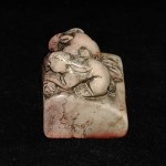 Antiker Stempel / seal Shou Shan Stein 2 Hasen